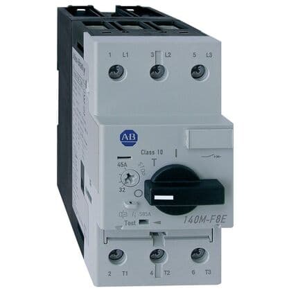 GUARDAMOTOR MAGNETOTERMICO SERIE 140M 23-32A 30KA 575VAC ACCIONADO POR MANDO GIRATORIO (USADO CON DETALLES)