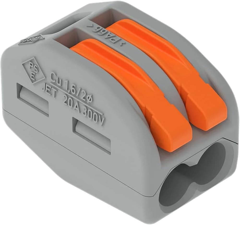 Conector empalme compacto p/2 Conductores 400V/32A