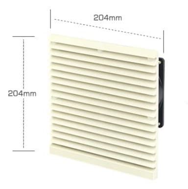 VENTILADOR C/FILTRO 105m3/h 110V 19W TAMAÑO ORIFICIO 177x177mm IP54