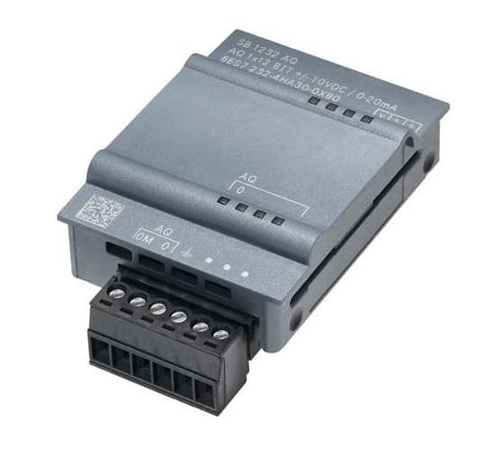 SIMATIC S7-1200, ANALOG OUTPUT SB 1232, 1 AO, +/- 10VDC (12 BIT RES.) OR 0 - 20 MA (11 BIT RES)