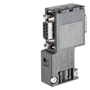 SIMATIC DP, conector de conexión para PROFIBUS hasta 12 Mbits/s Salida de cable a 90°, 15,8x 64x 35,