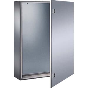 GABINETE COMPACT AC INOX AISI 304 500X500X210 mm CON PLACA DE MONTAJE EN HIERRO GALVANIZADO IP66 NEM