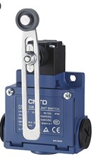 INTERRUPTOR DE POSICION METALICO PALANCA AJUSTABLE CON ROLDANA TERMOPLASTICA AJUSTABLE 