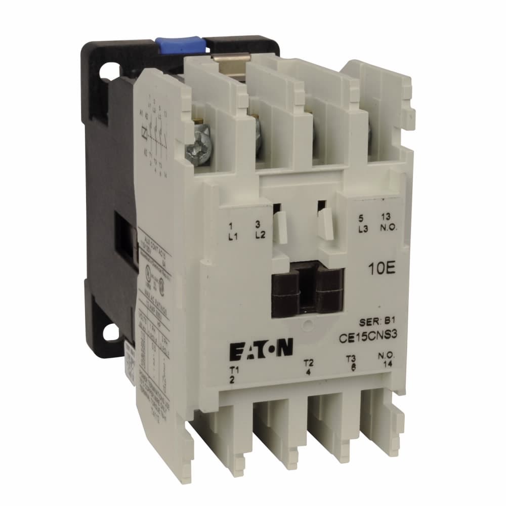 CONTACTOR CUTLER HAMMER 3 POLOS SIZE C 12A 120VAC +1NO