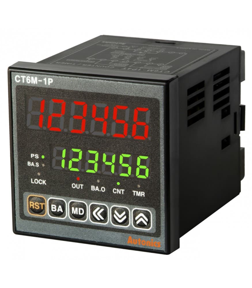 CONTADOR/TIMER 72x72mm 100 - 240Vca / CON 1 SALIDA A RELE NPN