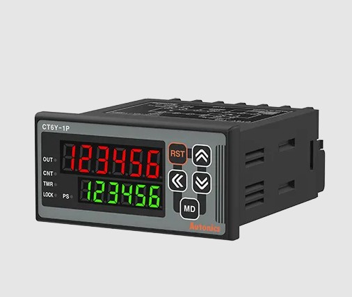 CONTADOR/TIMER 72x36mm/100-240Vca/ CON 1 SALIDA A RELE ALIMENTACION