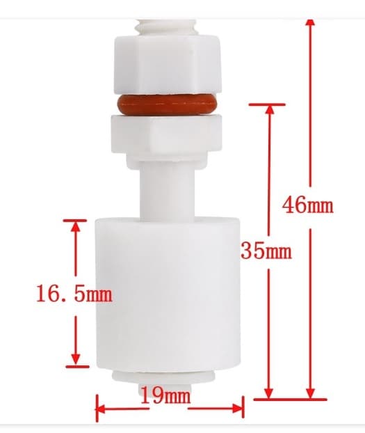 Sensor De Nivel De Agua flotante NA o NC configurable
