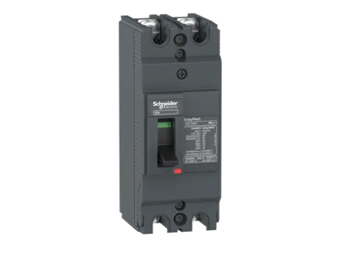 INTERRUPTOR AUTOMATICO, EZC, 2 POLOS 30A 480VCA, 18KA, SIN TERMINALES