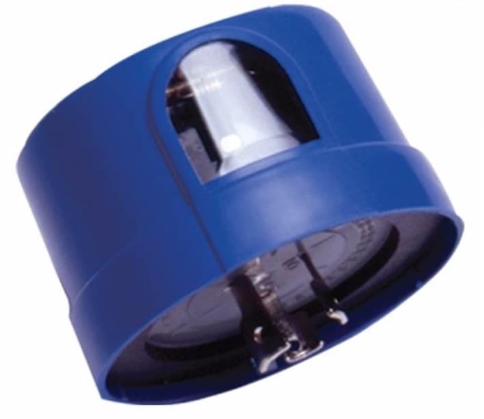 FOTOCELDA MULTIVOLTAJE AZUL NC 105-305VAC 1000W TEMPORIZADA