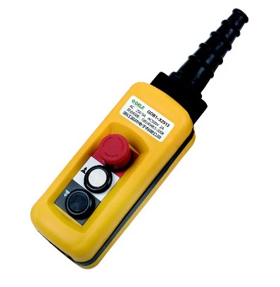 CAJA PLASTICA COLGANTE 2 PULSADORES NA + PARADA DE EMERGENCIA NC 500V 5AMP CAJA PLASTICA COLGANTE 2 PULSADORES NA + PARADA DE EMERGENCIA NC 500V 5AMP