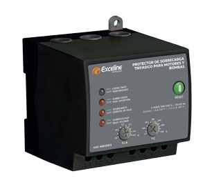 PROTECTOR DE SOBRECARGA 208-220V P/ MOTORES Y BOMBAS TRIF DE 3/4 A 3HP 3.5 A 12.5A