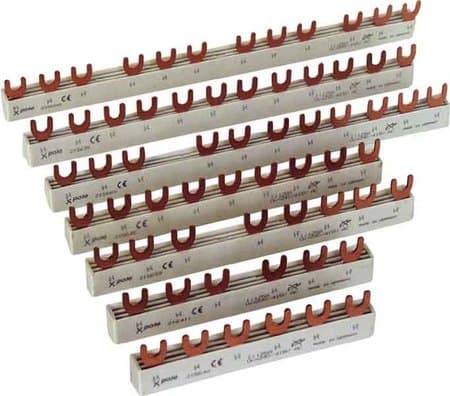 JUEGO DE BARRAS 3 POLOS, 4 DERIVACIONES, PASO 45MM