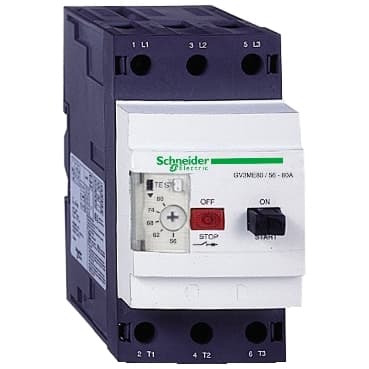 GUARDAMOTOR MAGNETOTERMICO 4,6--3A 50KA EN 440VCA, ACCIONADO POR MANDO GIRATORIO