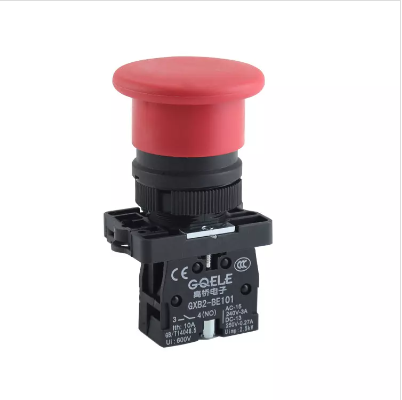 PULSADOR PLASTICO NO RASANTE ROJO 1NC
