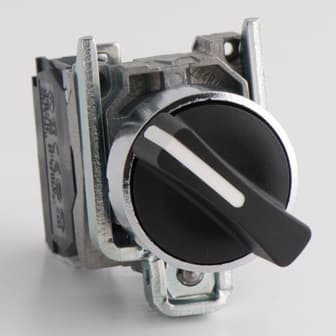 SELECTOR MET 2 POSIC M/CORTA 22MM 1NA