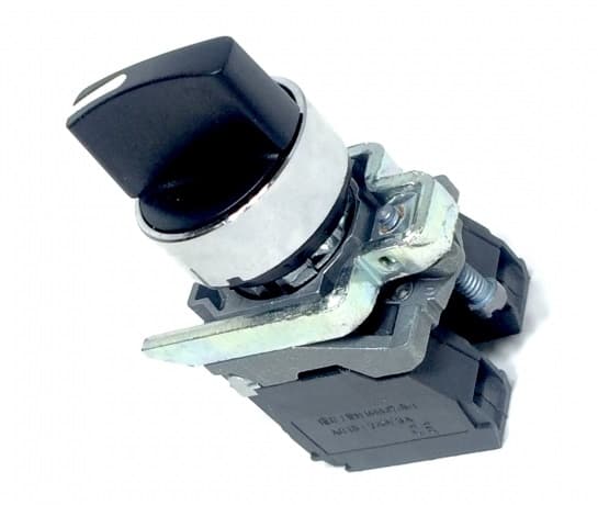 SELECTOR MET 3 POSIC M/CORTA 22MM 2NA C/RETORNO AL CENTRO
