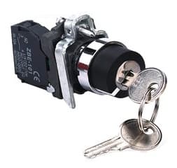 SELECTOR MET 2 POSIC 22MM 1NA C/LLAVE