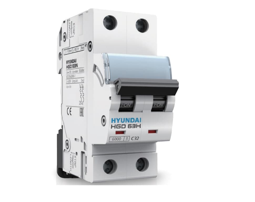 INTERRUPTOR MAGNETOTERMICO 2 POLOS 2A 10KA 230/400VAC