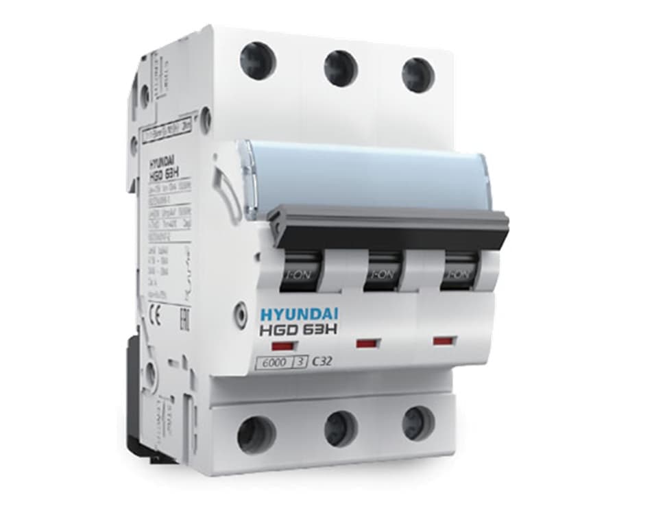 INTERRUPTOR MAGNETOTERMICO 3 POLOS 63A 10KA 230/400VAC