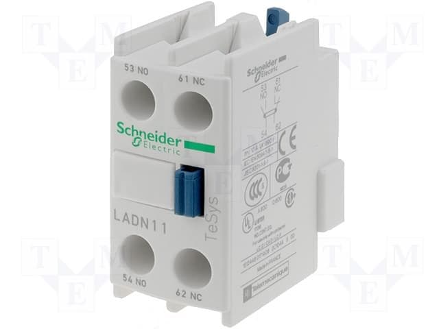 CONTACTO AUXILIAR FRONTAL 1NA+1NC PARA LC1D, CAD Y LC1F CONTACTO AUXILIAR FRONTAL 1NA+1NC PARA LC1D, CAD Y LC1F