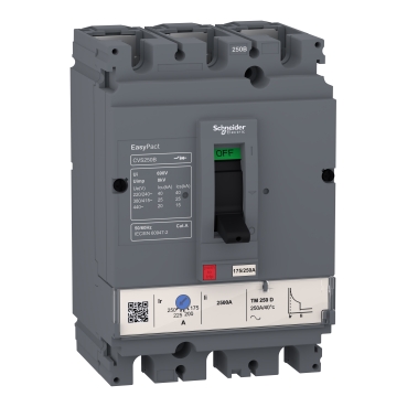 INTERRUPTOR EasyPact CVS160B TM125D 3P 40 ka a 220/240V 20 Ka a 440V
