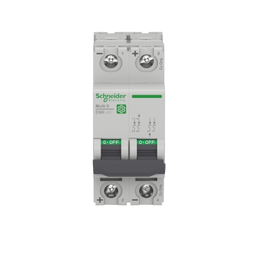 INTERRUPTOR TERMOMAGNETICO Multi 9 C60H-DC 2 POLOS 10A