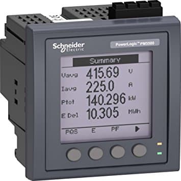 METER CLASE 0,2, 1 MB MEM, 2 P/ETH, Modbus RS-485, TCP/IP, Ethernet IP, BACnet, Serv Web 4DI 2DO