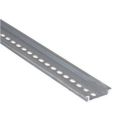 RIEL DIN SIMETRICO PERFORADO ALUMINIO 1 MTS LARGO CALIBRE: 1.5 mm