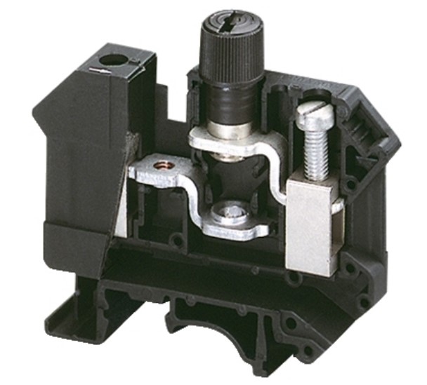 BORNA PORTA-FUSIBLE (FUSIBLE 5X20--6X32) 800V/10A P/CABLE 24-12 AWG