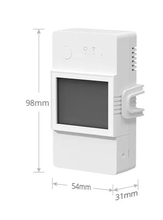 POW Elite Smart Power Meter Switch 16A 100V~240V AC(50/60Hz)98x54x31mm(L*W*H)