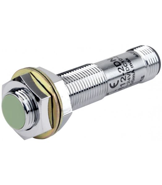 SENSOR DE PROXIMIDAD INDUCTIVO M12/2MM/3H/12-24VDC/NPN/NO/RAS. 150mA 1500Hz T/STD C/CONECTOR S/CABLE