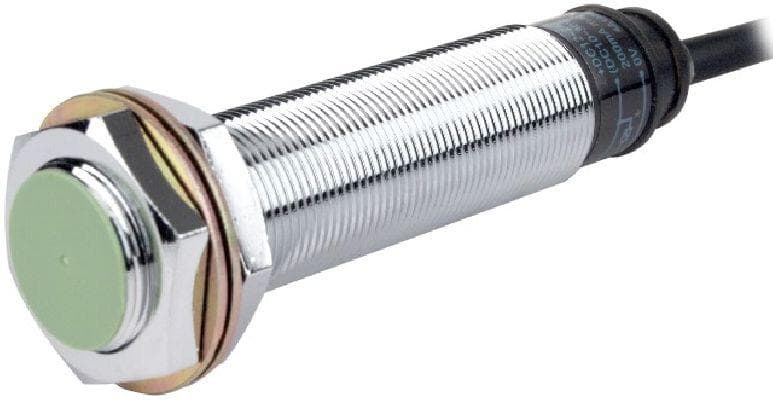 SENSOR DE PROXIMIDAD INDUCTIVO LARGO M18/5MM/3H/12-24VDC/NPN/NO/RAS. 200mA T/ C/CABLE C/LED IP67