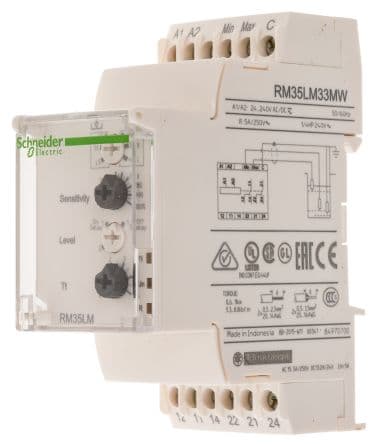 CONTROL DE NIVEL (VACIADO-LLENADO) 0,25 A 1000KOHM, 1NA/NC 5A 24..240VAC/DC MULTIFUNCION
