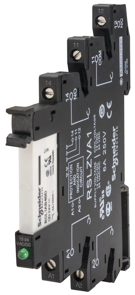 RELE SLIM 6MM 24VDC 1 NA/NC 6 A CON BASE RELE SLIM 6MM 24VDC 1 NA/NC 6 A CON BASE
