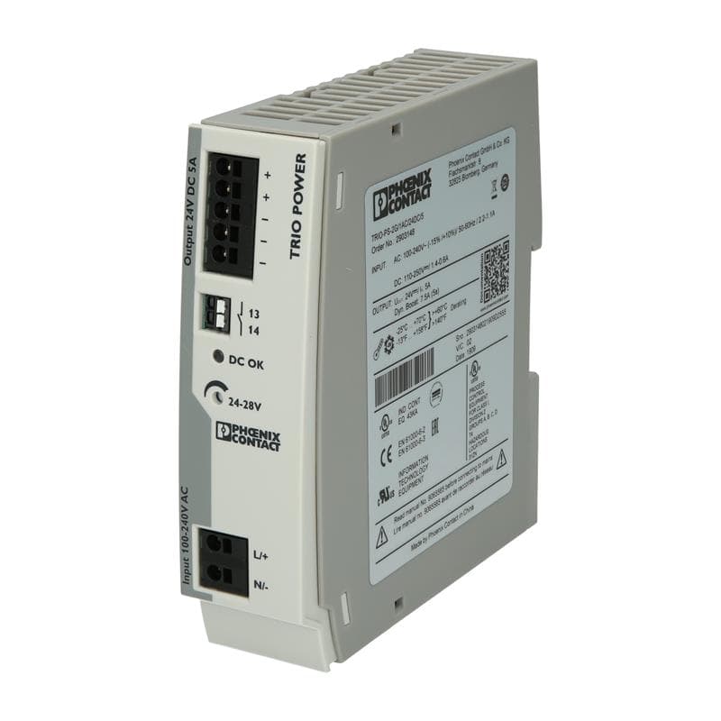 FUENTE ALIMENTACION CONMUTADA SALIDA 24VDC/ 5A ENT 100--240 VAC