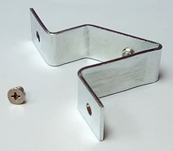 SOPORTE DE RIEL DIN DE ACERO ESPESOR 2mm