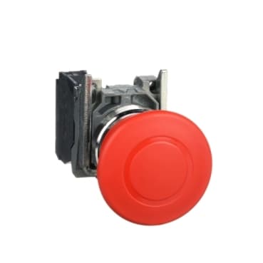 PULSADOR HONGO 40MM PULSAR-TIRAR ROJO 1NC