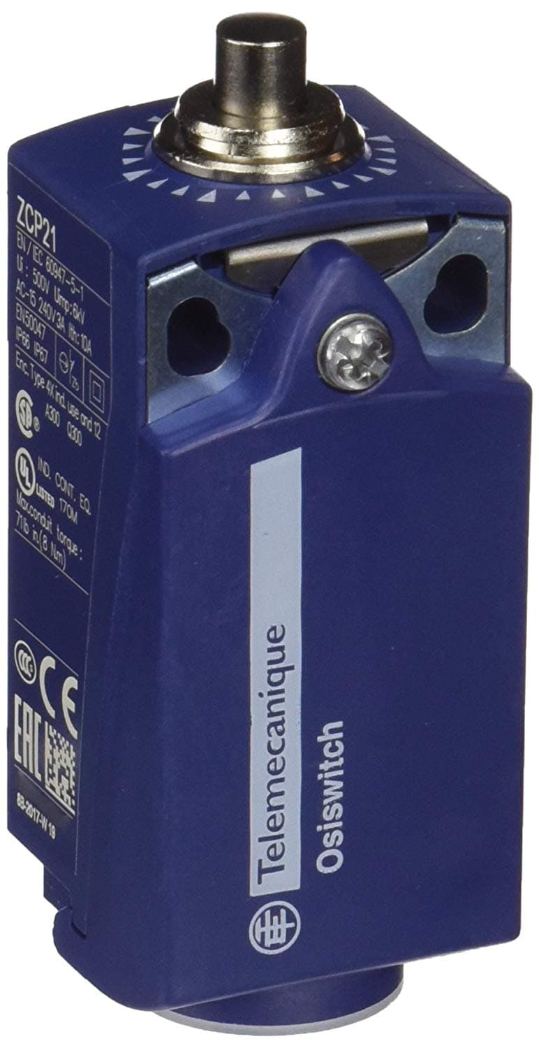 INTERRUPTOR DE POSICION PLASTICO 1NO+1NC ACCION RAPIDA PULSADOR METALICO ENTRADA CABLE PG 11