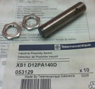 SENSOR INDUCTIVO METALICO M12 12-24VDC 3 HILOS PNP NO Sn 2mm CONECTOR MACHO 4 PINES