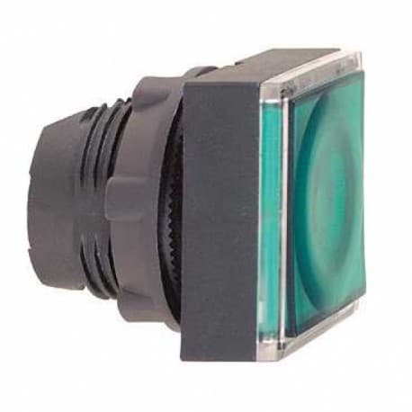 CABEZA PULSADOR CUADRADO VERDE 22mm