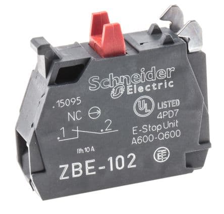 BLOQUE CONTACTO 1NC PARA BOTONERIA 22mm